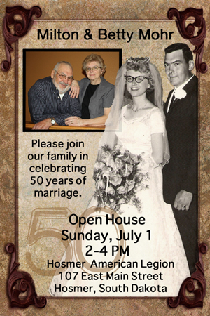 anniversary invitation